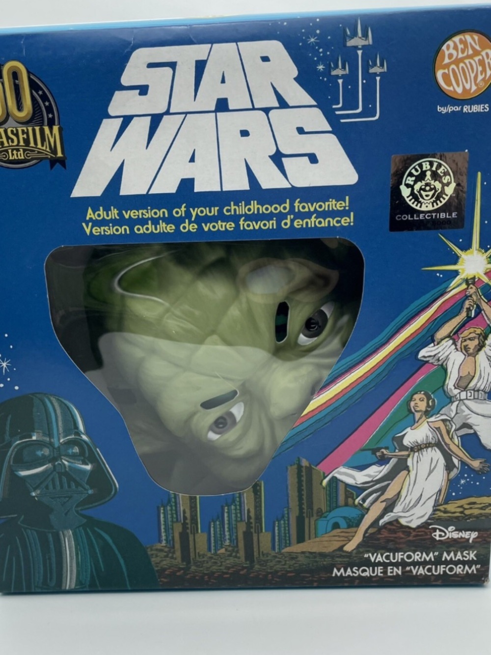 Rubies Costumes YODA “Vacuform” Mask Adult Star Wars Limited Edition *Sealed*